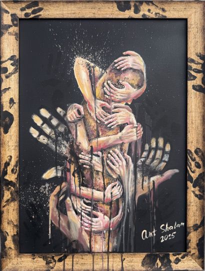 Hugs - a Paint Artowrk by antonina shalamova